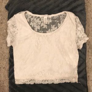 Lace Crop Top (Size S)